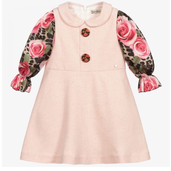 Piccolo Speranza Light Pink Wool Dress - Picture 1 of 6